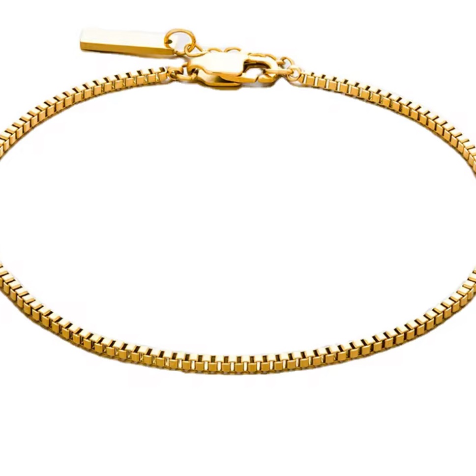 Elegant Gold Bracelet 18 K Gold Plated Unisex